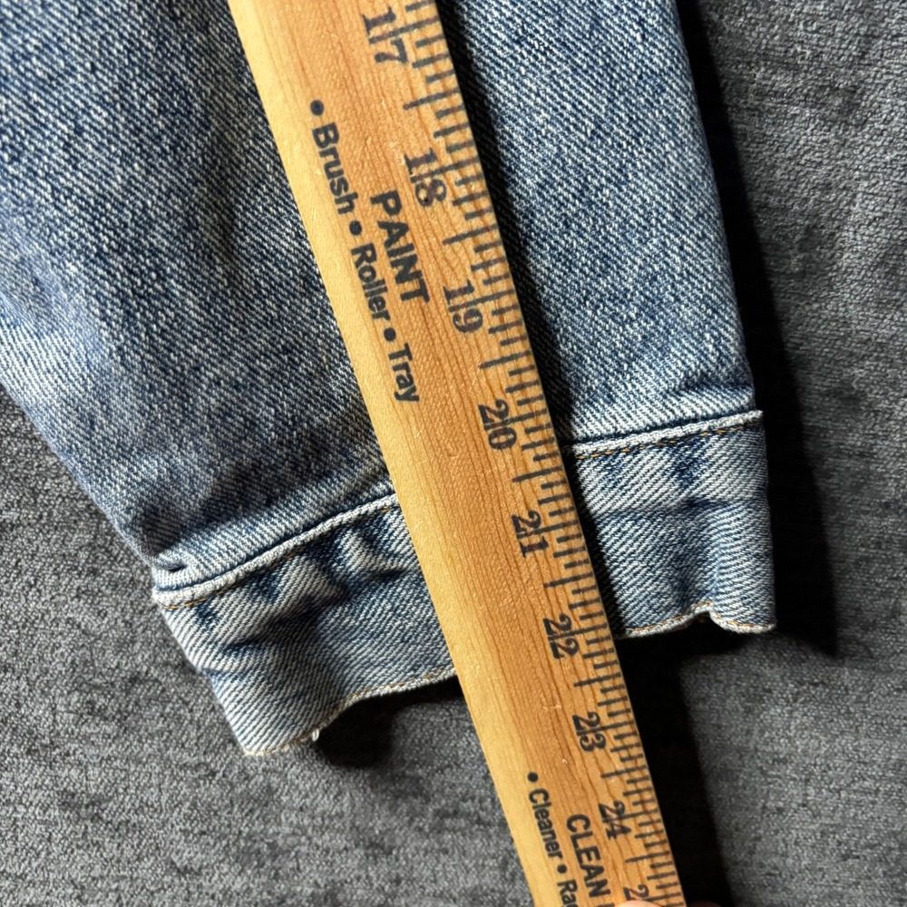 Vintage Y2K Levis 70598 4891 Denim Trucker Jacket Light Wash Mens Large Western - Picture 11 of 11